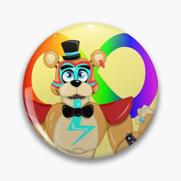 Item preview, FNAF Security Breach Glamrock Freddy Fazbear Autism Pride designed and sold by IzzyFP-Designs.