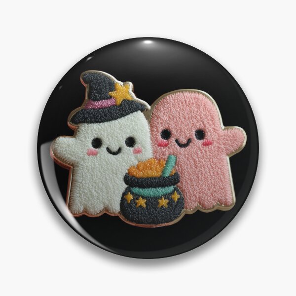Item preview, Cute Kawaii Ghosts Celebrating Halloween Magic designed and sold by colorful-white.