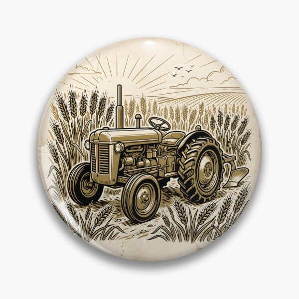Item preview, Vintage Farm Tractor Cottagecore Agriculture designed and sold by SplashTastic.