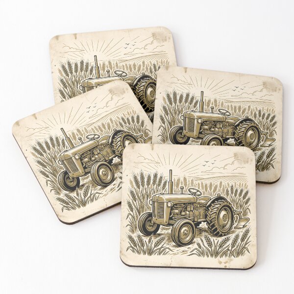 Item preview, Vintage Farm Tractor Cottagecore Agriculture designed and sold by SplashTastic.