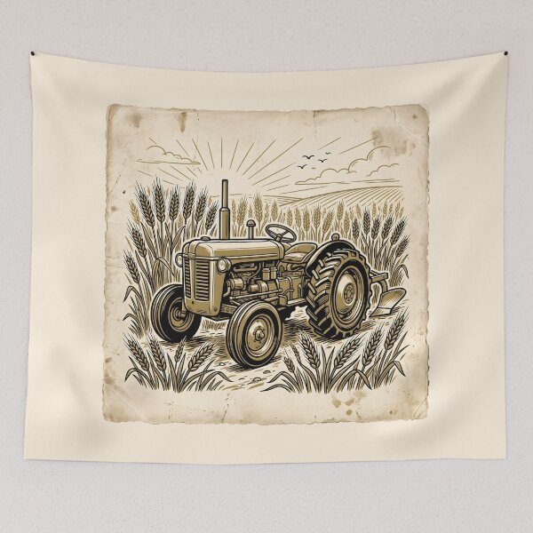 Item preview, Vintage Farm Tractor Cottagecore Agriculture designed and sold by SplashTastic.