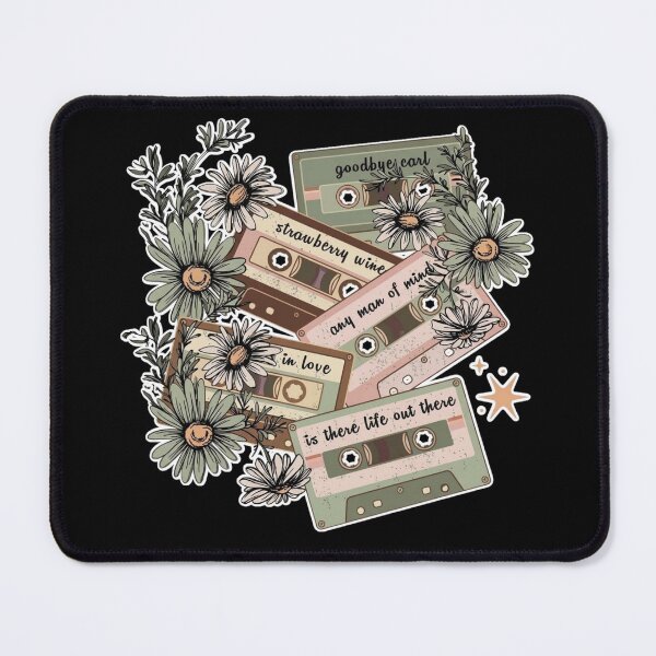 Item preview, Vintage Cassette Tapes with Wildflowers – Retro Music Aesthetic designed and sold by UUniqueIImprint.