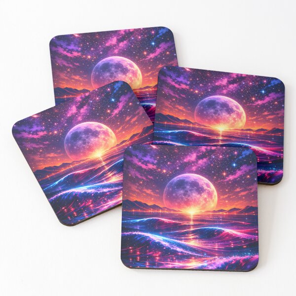 Item preview, Celestial Drift — Neon Waves of Infinity designed and sold by Neo Tokio.