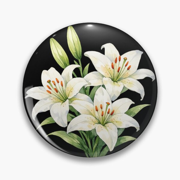 Item preview, Watercolor White Lily designed and sold by odkocreative.