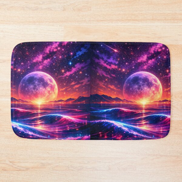 Item preview, Celestial Drift — Neon Waves of Infinity designed and sold by Neo Tokio.