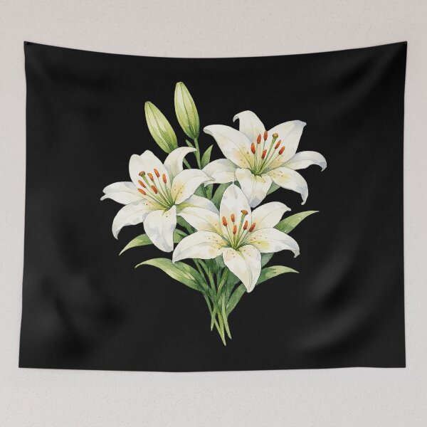 Item preview, Watercolor White Lily designed and sold by odkocreative.