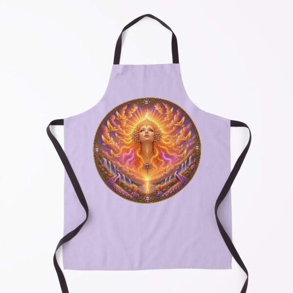 Item preview, Solar Ascension Goddess – Golden Celestial Fantasy Mandala designed and sold by sunbowjp stadio.