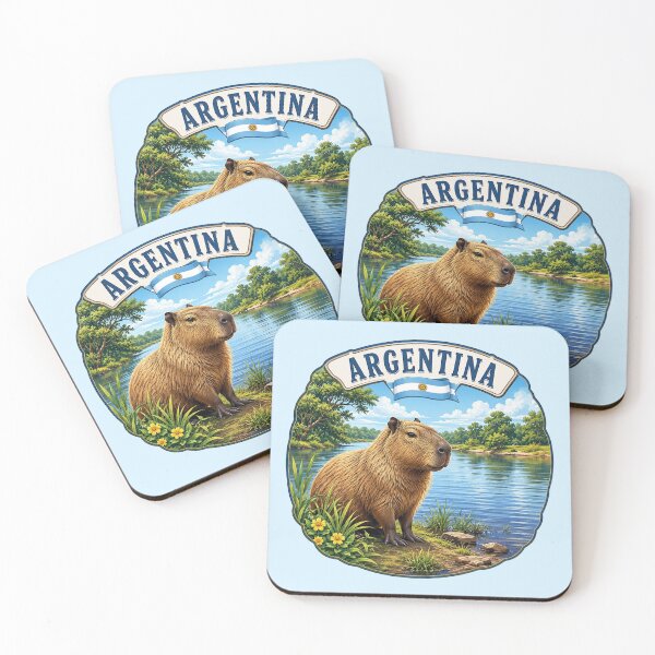 Item preview, Argentina - Capybara by the River designed and sold by Myra365Art.