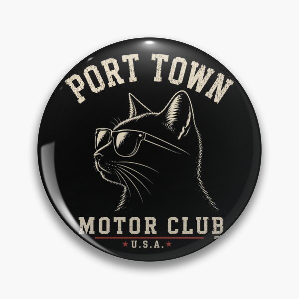 Item preview, Port Town Motor Club Cat designed and sold by lbl-shop.