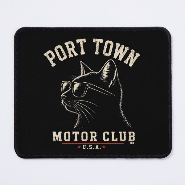 Item preview, Port Town Motor Club Cat designed and sold by lbl-shop.