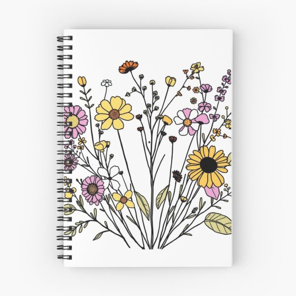 Item preview, Pressed Flowers Botanical Line - Modern Graphic Ar designed and sold by QuirkThreadsCo.