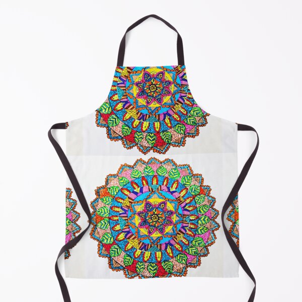 Item preview, Radiant Rainbow Nature Mandala | Colorful Floral & Leaf Sacred Geometry Art | Boho Meditation Illustration designed and sold by Selena.m.studio.