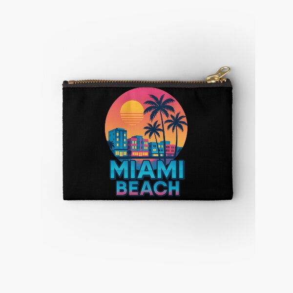 Item preview, Miami Beach Retro Sunset Palm Trees T-Shirt Gift Florida Vacation Souvenir designed and sold by SparkJoy-Studio.