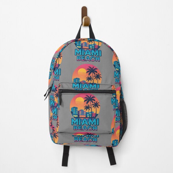 Item preview, Miami Beach Retro Sunset Palm Trees T-Shirt Gift Florida Vacation Souvenir designed and sold by SparkJoy-Studio.
