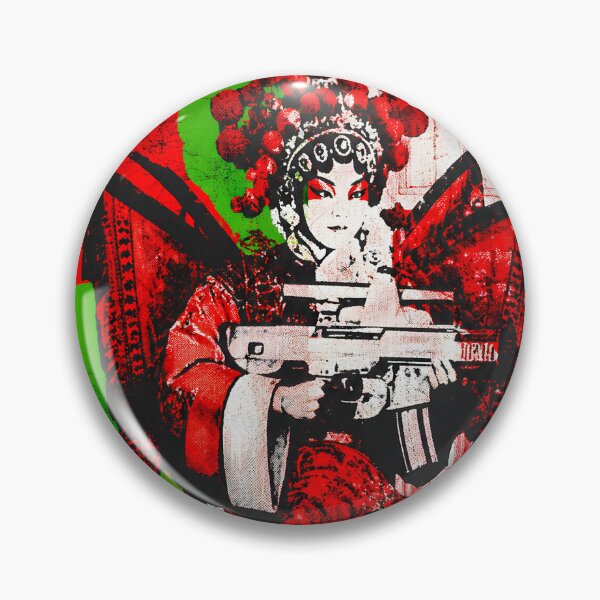 Item preview, Neo Tokyo Industrial Street Urban Collage Poster Halftone Graphic Design Cyberpunk Geisha Pop Art designed and sold by WheresMyMojo.