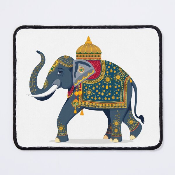 Item preview, Decorated Festival Elephant With Ornaments Ornamen designed and sold by QuirkThreadsCo.