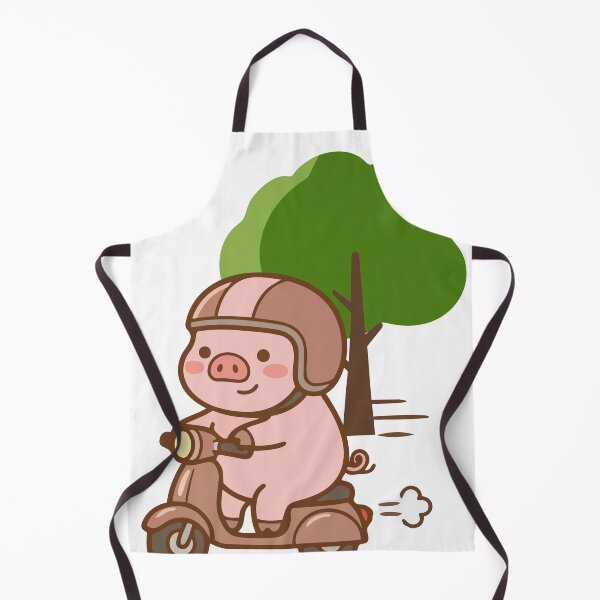 Item preview, A pig riding a motorcycle designed and sold by BGLucky.