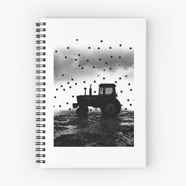 Item preview, Minimalist Tractor Silhouette Rainy Farming designed and sold by SplashTastic.