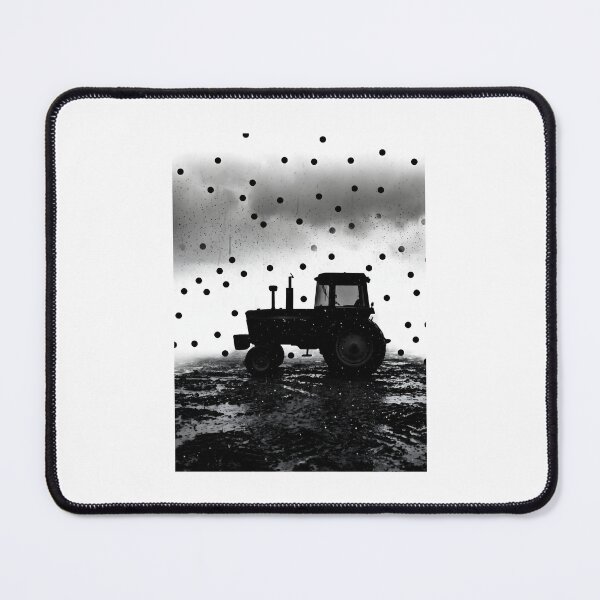 Item preview, Minimalist Tractor Silhouette Rainy Farming designed and sold by SplashTastic.
