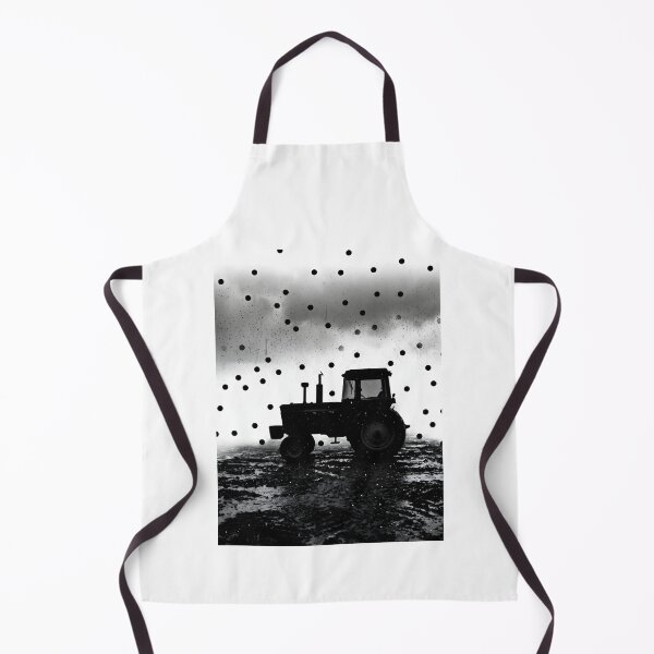 Item preview, Minimalist Tractor Silhouette Rainy Farming designed and sold by SplashTastic.