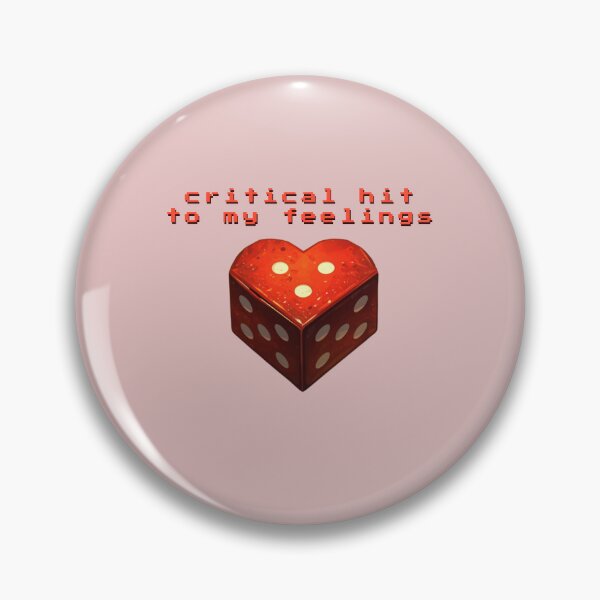 Item preview, Critical Hit to My Feelings - Cute Pun | TeeHee Puns Funny Design designed and sold by TeeHee Puns.