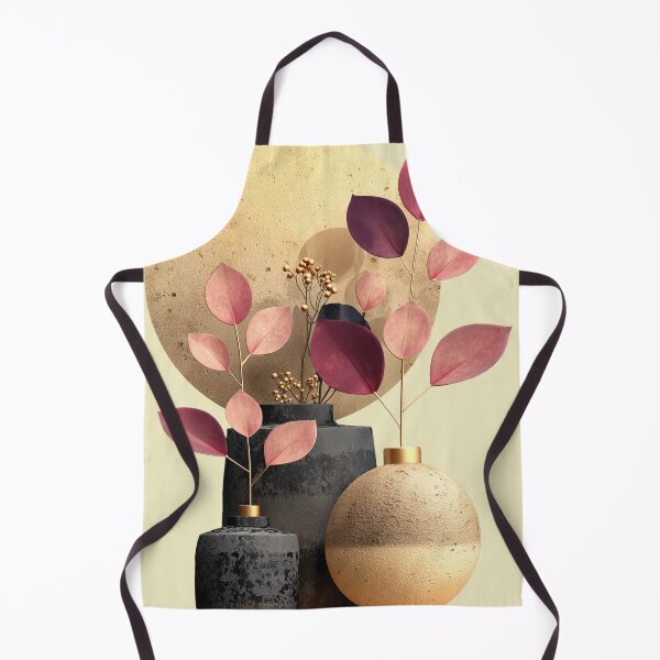 Item preview, Minimalist Modern Vase with Pink Leaves designed and sold by colorful-white.