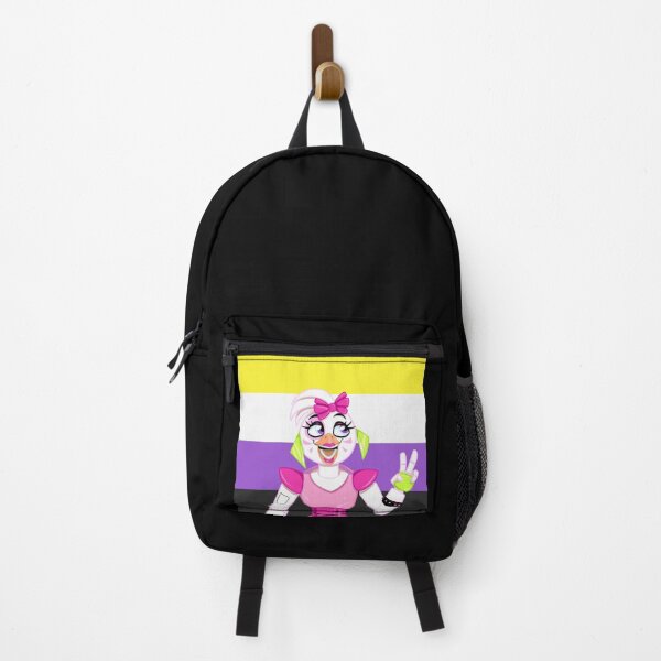 Item preview, FNAF Security Breach Glamrock Chica Nonbinary Pride Halfbody designed and sold by IzzyFP-Designs.