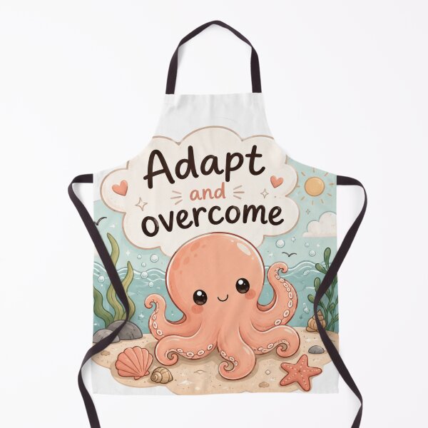 Item preview, Adapt and Overcome Cute Octopus Sticker designed and sold by Snikdha.