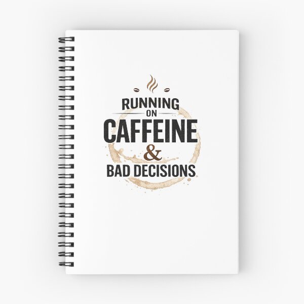 Item preview, Running On Caffeine And Bad Decisions Vintage Coffee Stain Graphic designed and sold by SoulFlex.