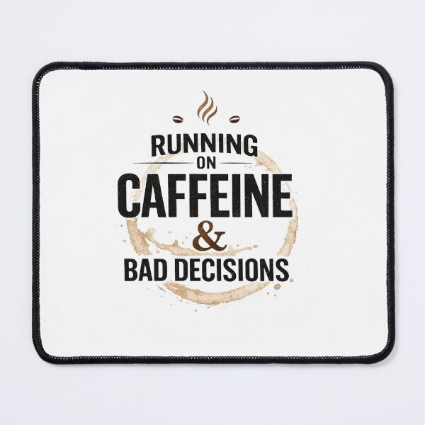 Item preview, Running On Caffeine And Bad Decisions Vintage Coffee Stain Graphic designed and sold by SoulFlex.