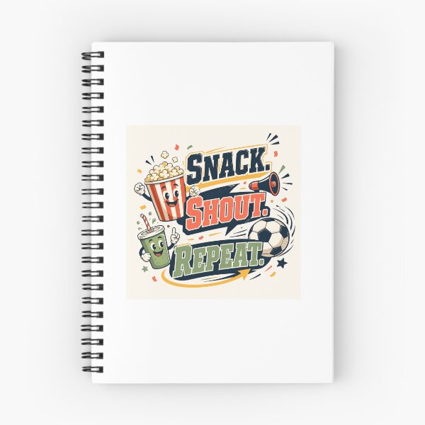 Item preview, Snack Shout Repeat Soccer Fan designed and sold by MohamedAbozaid1.