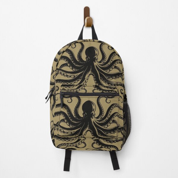 Item preview, Vintage Octopus Illustration – Black Engraving Style designed and sold by KiraChie.