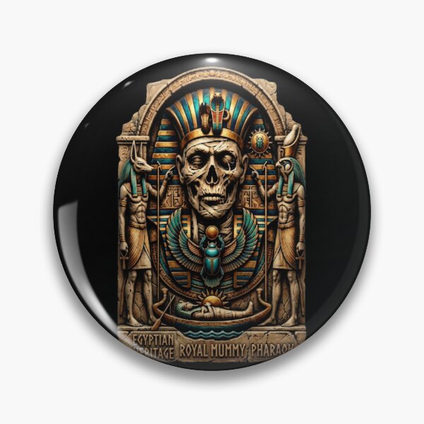 Item preview, The Curse of the Pharaoh: Ancient Egyptian Mummy Relief designed and sold by Hieroglyphia.