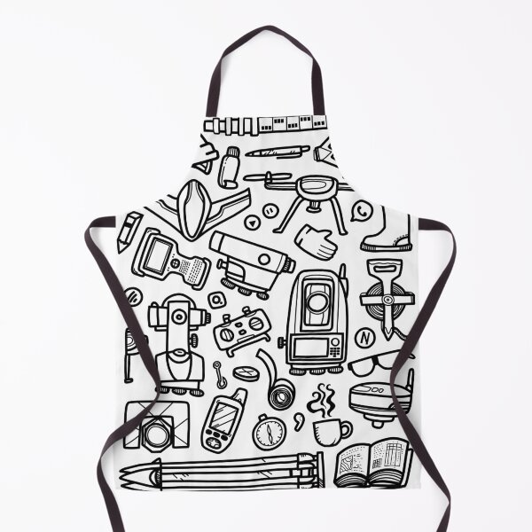 Item preview, SURVEYING HAND DRAWN DOODLE PATTERN designed and sold by AZMTH.