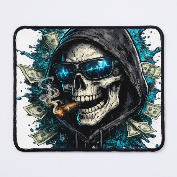 Item preview, Smoking skull designed and sold by HarmonyCode.