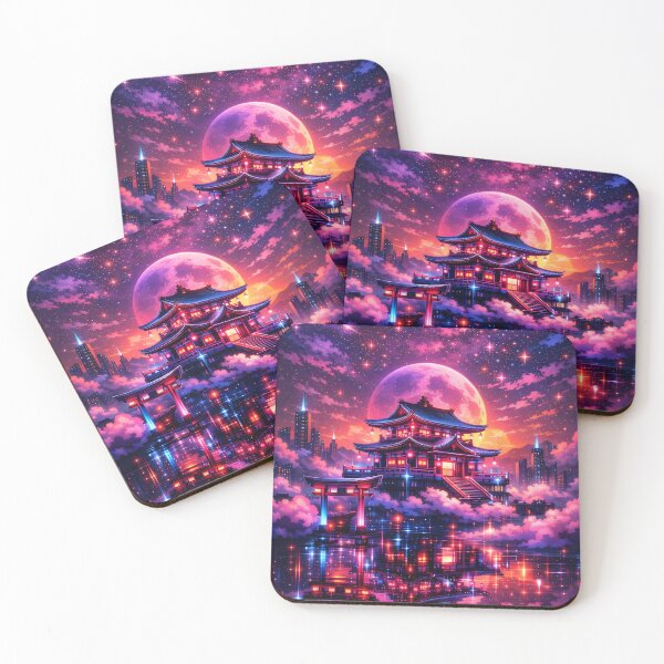 Item preview, Neon Temple—Cyber Shrine of Tomorrow designed and sold by Neo Tokio.