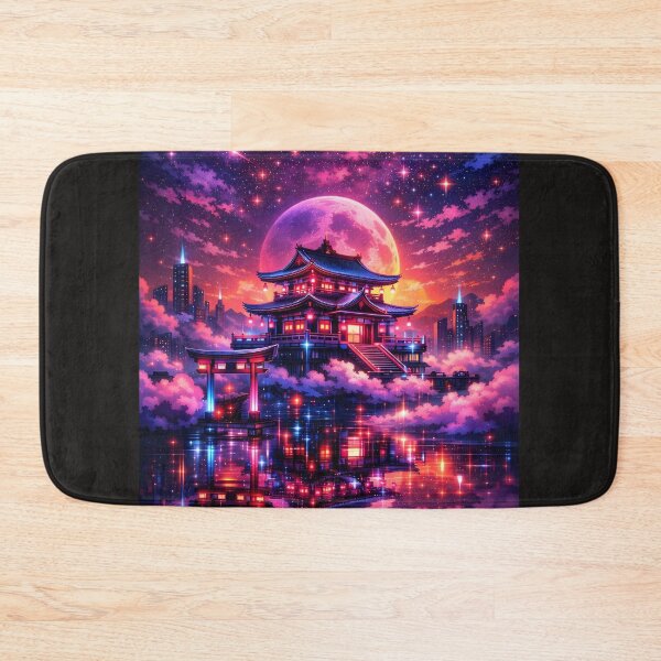 Item preview, Neon Temple—Cyber Shrine of Tomorrow designed and sold by Neo Tokio.