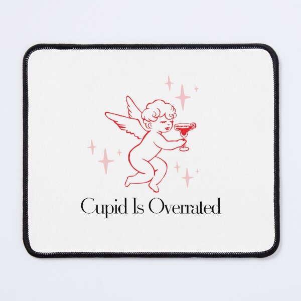 Item preview, Cupid Is Overrated | Funny Anti Valentine's Cupid with Margarita designed and sold by luckyhue.