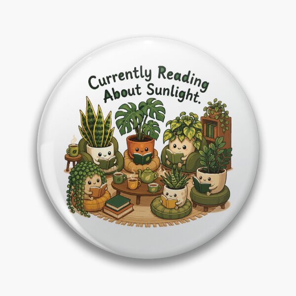 Item preview, Currently Reading About Sunlight Cute Plant designed and sold by SimplePoDesign.