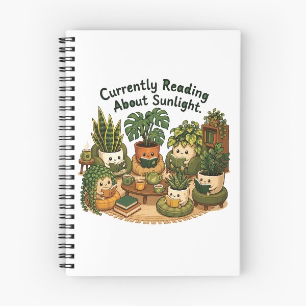 Item preview, Currently Reading About Sunlight Cute Plant designed and sold by SimplePoDesign.