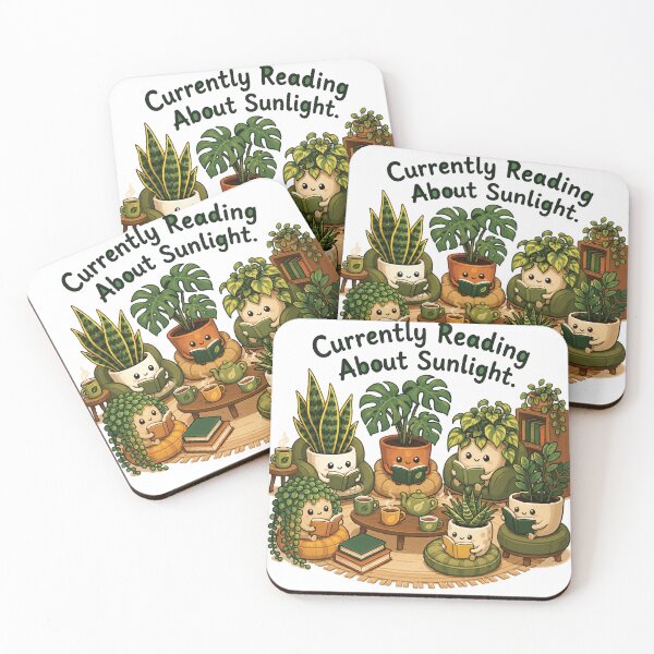 Item preview, Currently Reading About Sunlight Cute Plant designed and sold by SimplePoDesign.