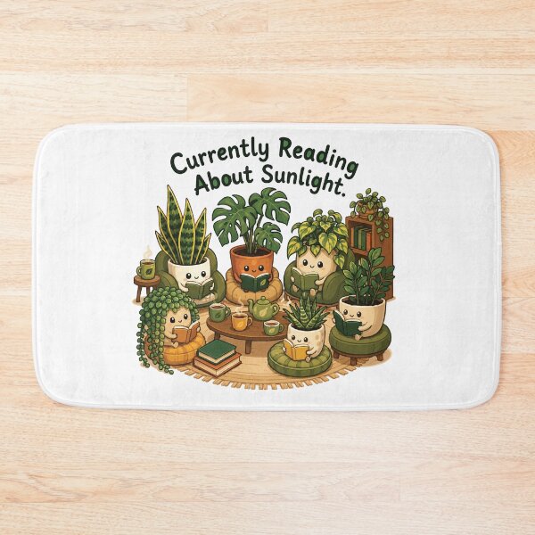 Item preview, Currently Reading About Sunlight Cute Plant designed and sold by SimplePoDesign.