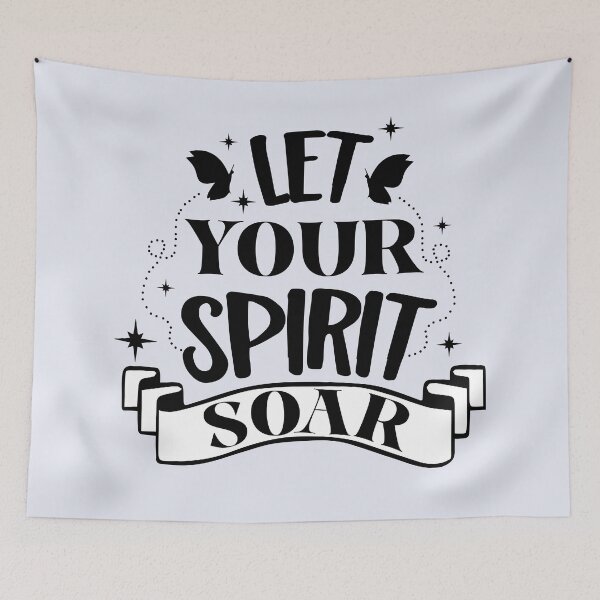 Item preview, Let Your Spirit Soar Inspirational Quote designed and sold by VibeShift Studio.