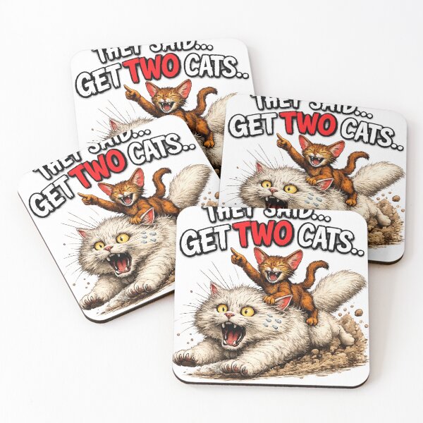Item preview, They Said Get Two Cats – It’ll Be Fun designed and sold by Tito&FlokiCo.