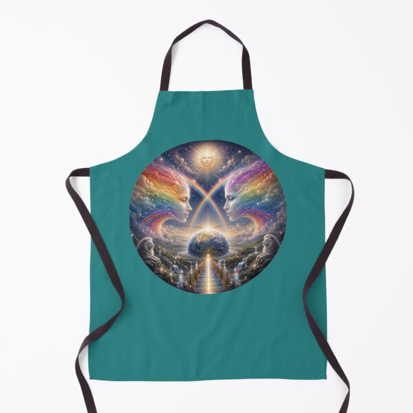 Item preview, Celestial Rainbow Union – Cosmic Twin Souls Fantasy Mandala designed and sold by sunbowjp stadio.