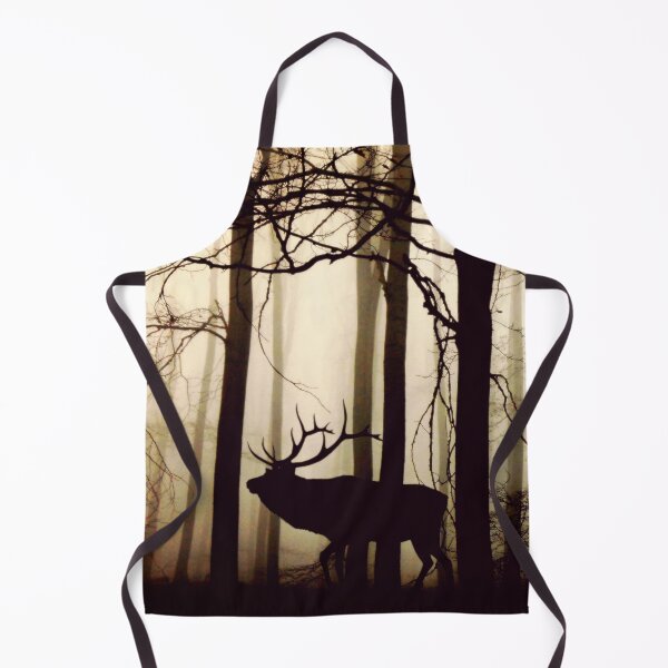 Item preview, Majestic stag in a winter forest in warm brown and grey tones designed and sold by PureHopeStudio.