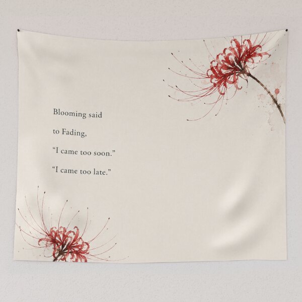 Item preview, Blooming Said to Fading | Korean Poetry Watercolor designed and sold by joycrysstudio.