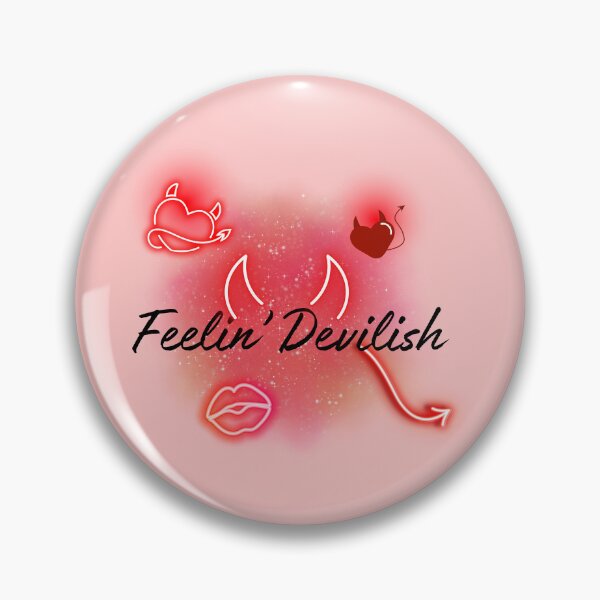 Item preview, Feelin' Devilish Neon Hearts & Horns Airbrush Look designed and sold by JaymeOctober.