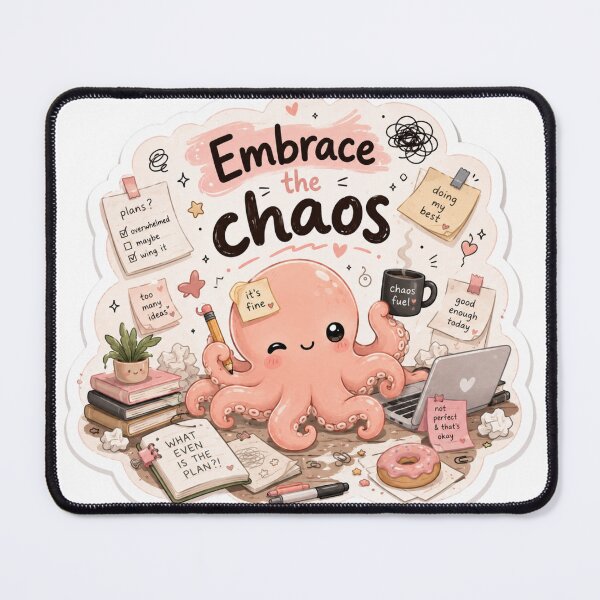 Item preview, Funny Kawaii Productivity Sticker designed and sold by Snikdha.