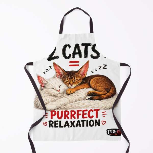 Item preview, Purrfect Relaxation – Two Cats Snoozing Together designed and sold by Tito&FlokiCo.